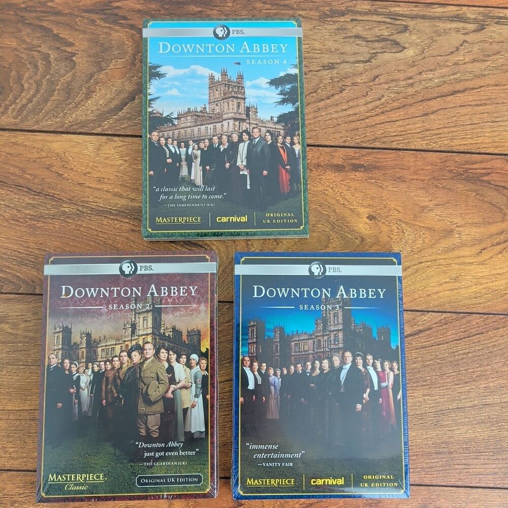 New DOWNTON ABBEY DVD PBS Series Seasons 2, 3 & 4  - 3 seasons Uk Edition